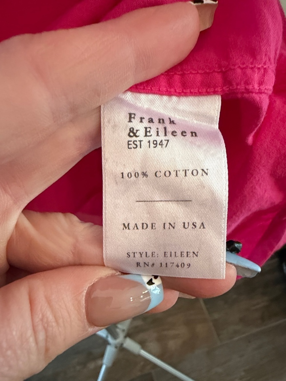 Frank & Eileen EILEEN Vibrant Pink Button-Up Shirt - Picture 6 of 8